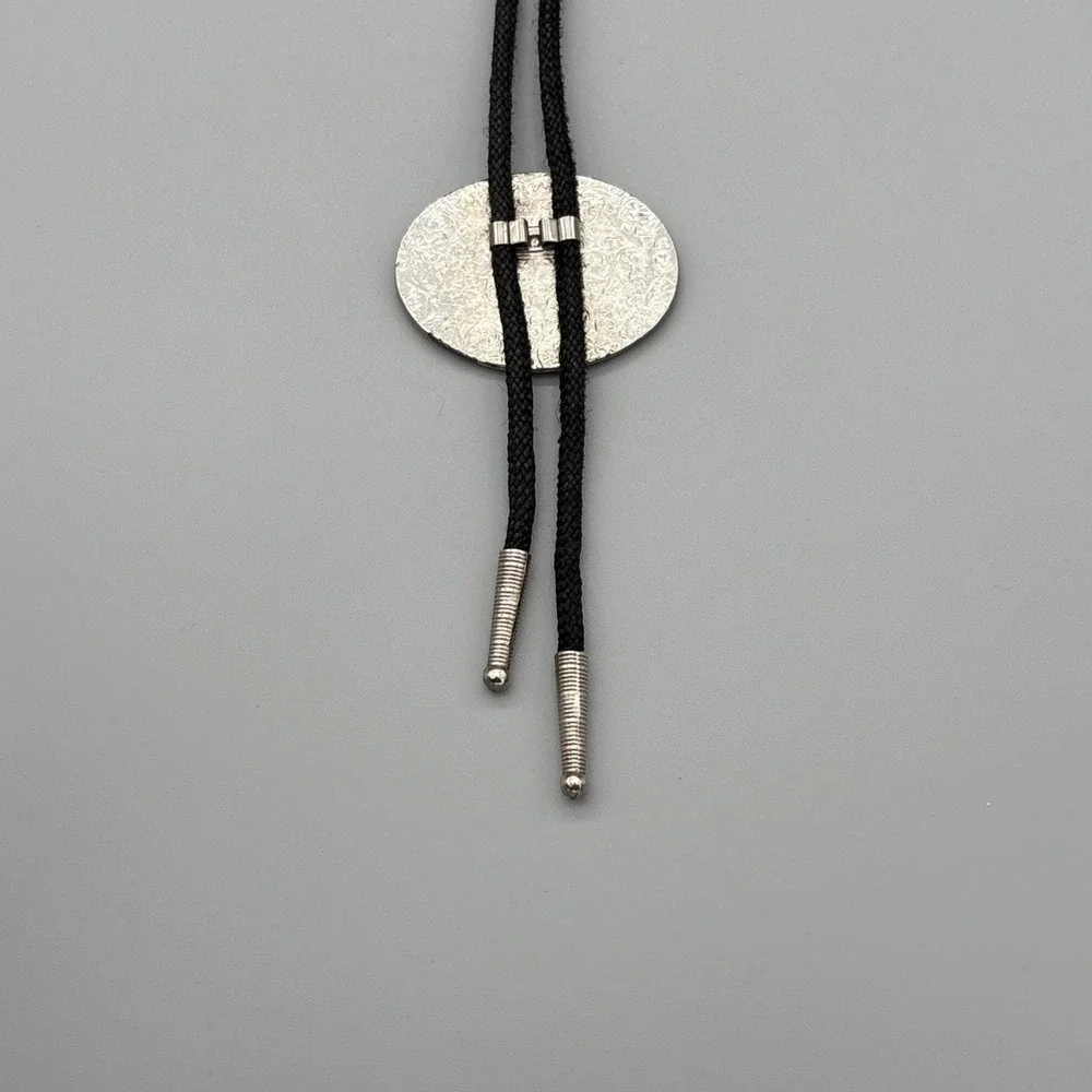 Vintage Veterans of Foreign Wars VFW Bolo Tie Metal & Enamel - Picture 6 of 6